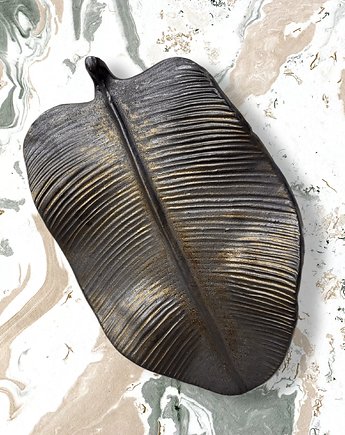 Duży ceramiczny  liść 35x23 cm, ArtByLeika