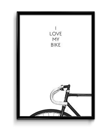 Plakat I Love My Bike, Bury Lis