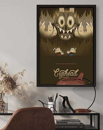 Plakat Filuś i Kubuś - Cuphead, minimalmill