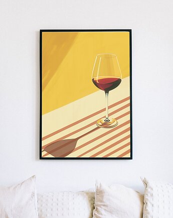 Plakat - Lonely glass of wine, Harry Monkey