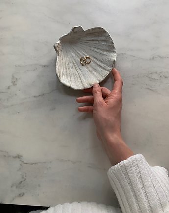 Podstawka na Biżuterię Palo Santo Ceramiczna Muszelka Muszla Babie Lato, Maison Fragile