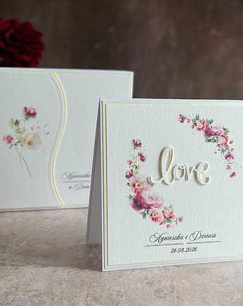 Kartka ślubna z pudełkiem i kopertą, WP 34B, Anna Art and Crafts