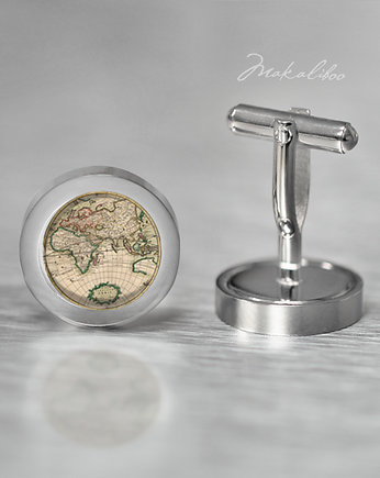 Vintage World - spinki do mankietów + box, Makaliboo