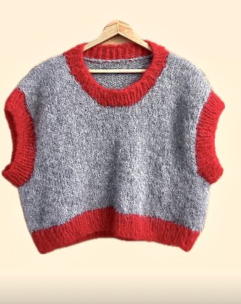 Sweter bezrękawnik Tully wełna i alpaka, Konevka store