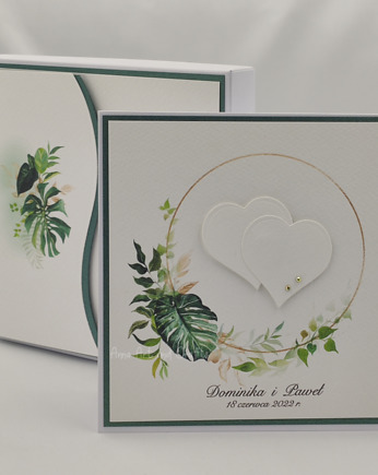 Kartka na ślub w pudełku z kopertą, W19D, Anna Art and Crafts
