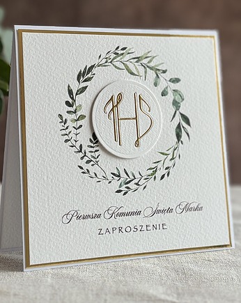 Zaproszenia na komunię, wzór 3C, Anna Art and Crafts