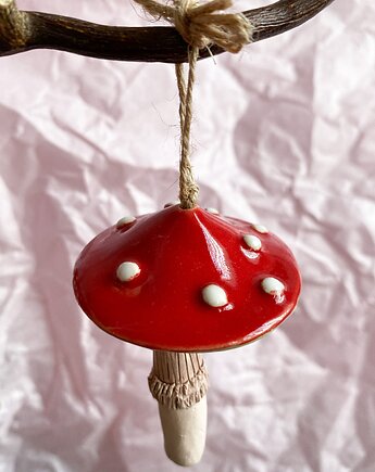 Grzybek ozdobny wiszący, Pracownia ceramiczna Madziejka