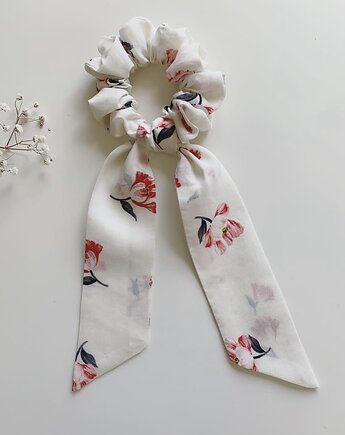 Gumka do włosów Margarita z odwiązywaną szarfą  - bawełna & jedwab, Volie Line