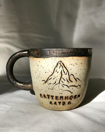Kubek Matterhorn 4478 m - złoty, szkliwiona_art