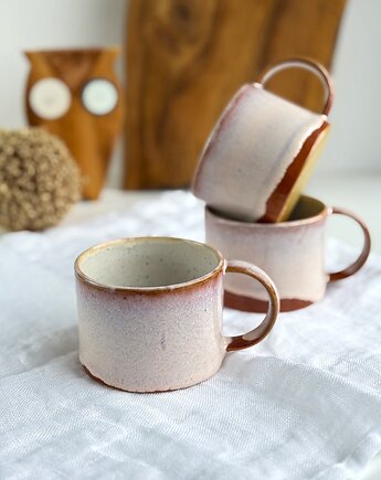 Prosta filiżanka / kubek ręcznie robiony 250 ml  - Płatki wiśni