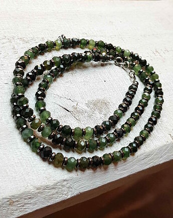 Korale jadeit szmaragdowy   kors20, JanArt