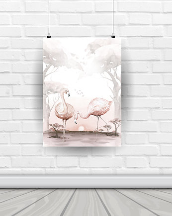 Plakat "FLAMINGI", Make My Wall 