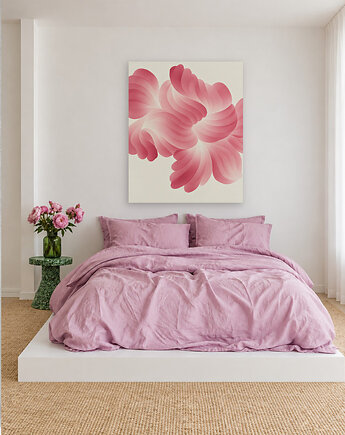Pink flower - obraz na płótnie lub plakat, Dekoracje PATKA Patrycja Kita