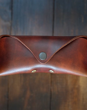 Skórzane etui na okulary plus szlufka, Wildleather