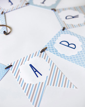 Girlanda personalizowana na urodziny MIŚ, WOW party