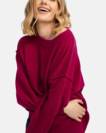Sweter Cashmere Hug Ciemny Róż, MKTP