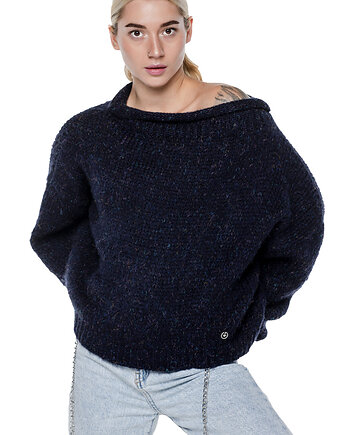 Sweter krótki UNDERWORLD granat, UNDERWORLD