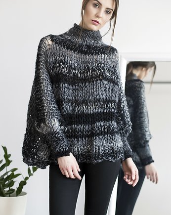 Sweter szary melanż , AnnaZaworska