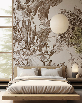 Tapeta Mural holenderski bukiet beż, Bluebird Design