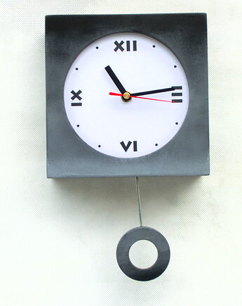 Zegar z wahadłem drewniany, Clock Wood Studio