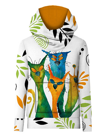 Bluza hydrofobowa UNISEX - ALIEN CATS, Piotr i Paweł Pracownia Handmade
