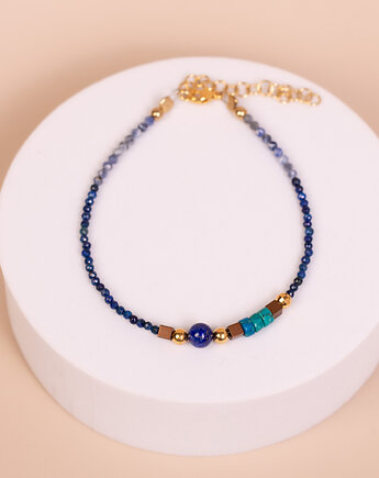 Bransoletka Lapis lazuli, Sodalit, Jaspis, Andorii by Baco