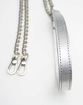 Pasek z łańcuszkiem do torebki srebrny 15 mm, Melika