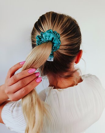 Gumka jedwabna, scrunchie, frotka sea breeze MIDI, Capillum
