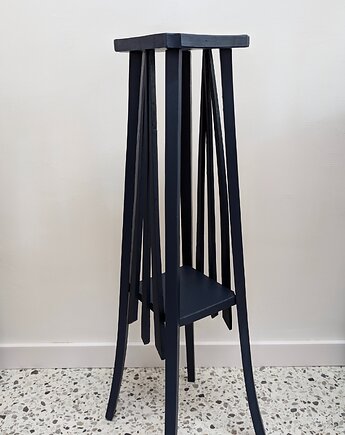 Kwietnik drewniany wysoki, PRL, Wooddude Redesign