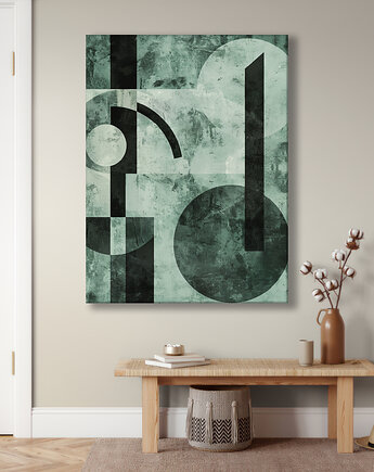 Geometria natury - Obraz na płótnie - Druk Blejtrama, Minimalizm, Loft #31, Black Sapphire Art