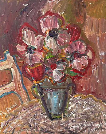 My flowers  Obraz akrylowy 50 x 60 Kamila Stefania Tkaczyk, Kamila Stefania Tkaczyk