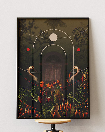 Plakat Tajemniczy Ogród - Kolaż Fine Art, DAPIDOKA