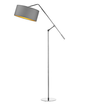Lampa stojąca na wysięgniku z regulowanym abażurem LIBERIA GOLD, LYSNE
