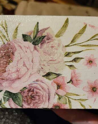 Szkatułka decoupage, Kolorowa Pędzelkowa