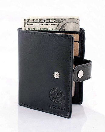 Portfel Męski z automatem do kart RFID Promocja, Cavanni