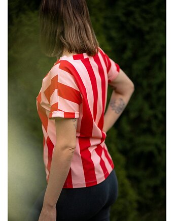 T-shirt w paski red, Że co