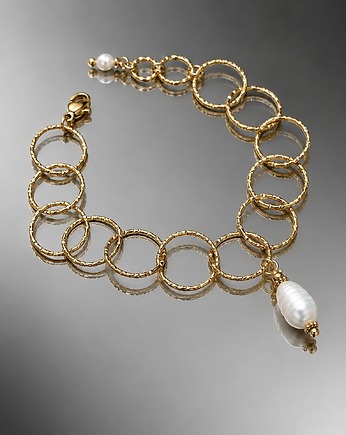Pearl white chain /30.09.26/ - bransoletka, KiKa pracownia