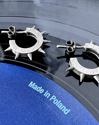 Srebrne kolczyki wkrętki "pieszczochy", SHAMBALA