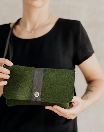 Marmollada - torebka filcowa nerka LEŚNA+ c, marmollada