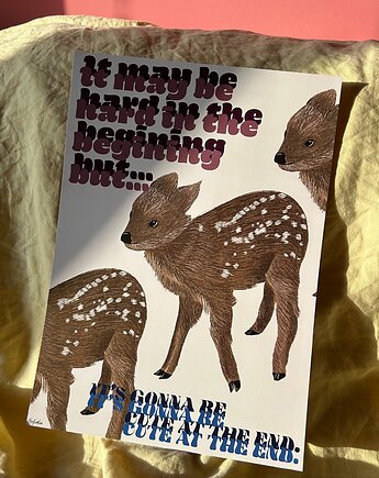 Plakat pudu cute a3, Merfidia Design