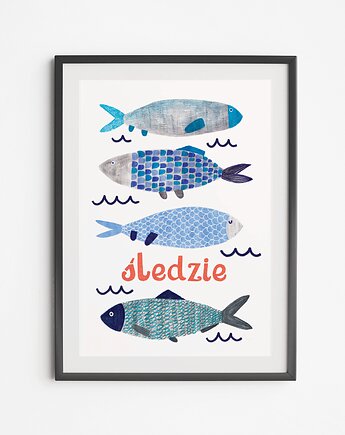 Plakat Śledzie, LOVE POLAND DESIGN