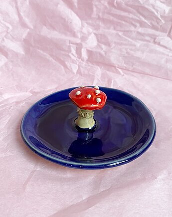 Talerzyk ozdobny z grzybkiem, Pracownia ceramiczna Madziejka