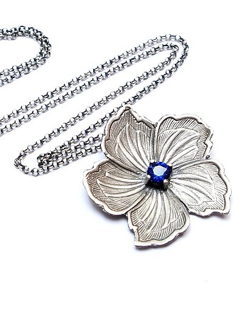 Flower /chabrowy/  naszyjnik, Katia i krokodyl