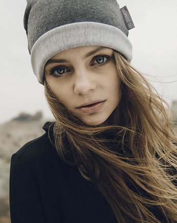 Czapka unisex szara, Ewa Bednarska