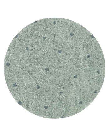 Dywan do prania Round Dot Blue Sage Ø140cm, Lorena Canals