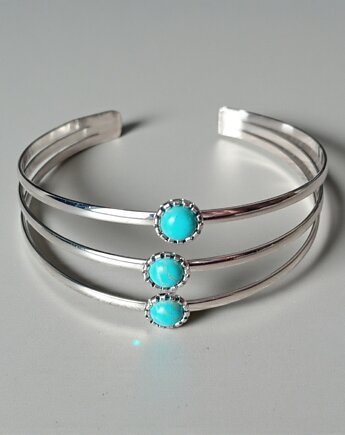 Potrójny turkus bransoletka otwarta, KEIT