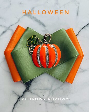 Brosza z niesamowitą Dynią Halloween New, Pudrowy Różowy