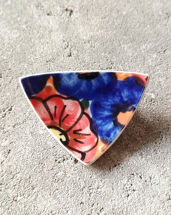 Broszka Bolesławiec, biżuteria z talerzy