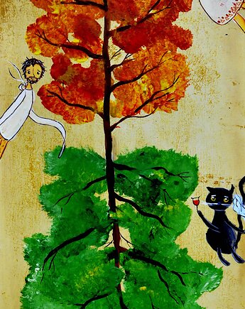 Na Patriarszych Prudach - obraz, Włóczęga po Zmierzchu