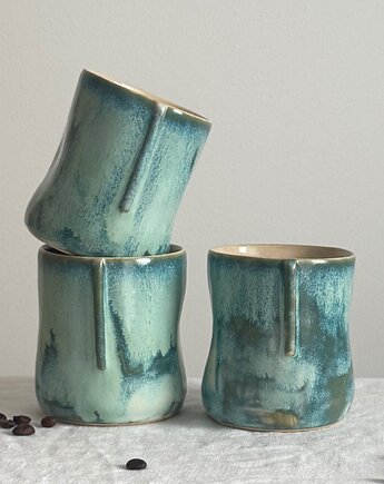 Czarka HugMe Turkusowa Ceramika 250ml, bien.ceramics